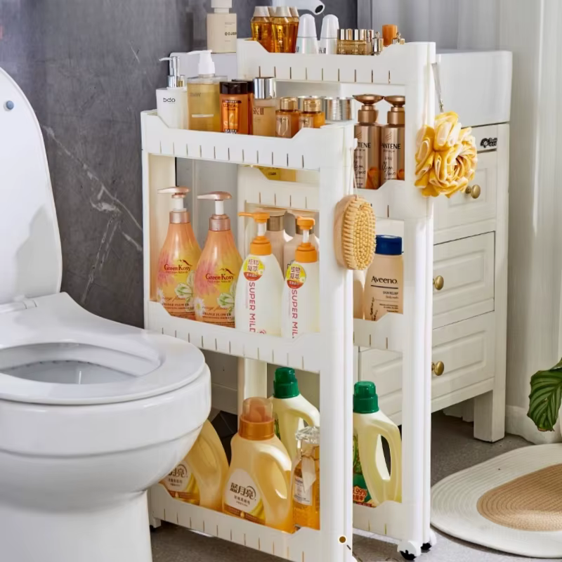 Étagère de salle de bain mince