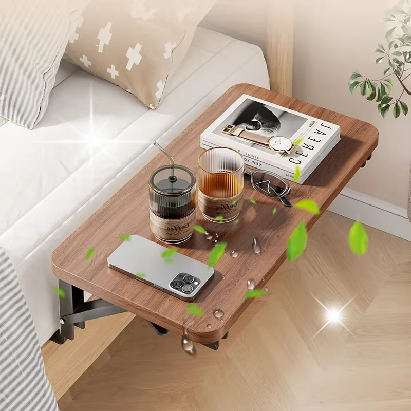 Table de chevet pliable avec rangement