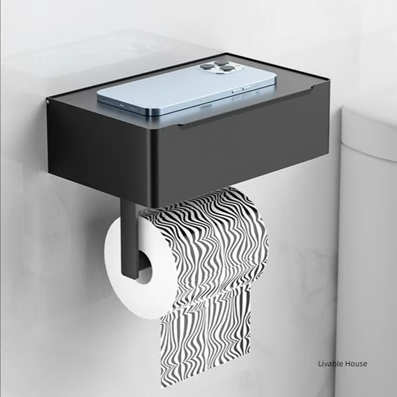 Porte-rouleau de papier toilette multifonction