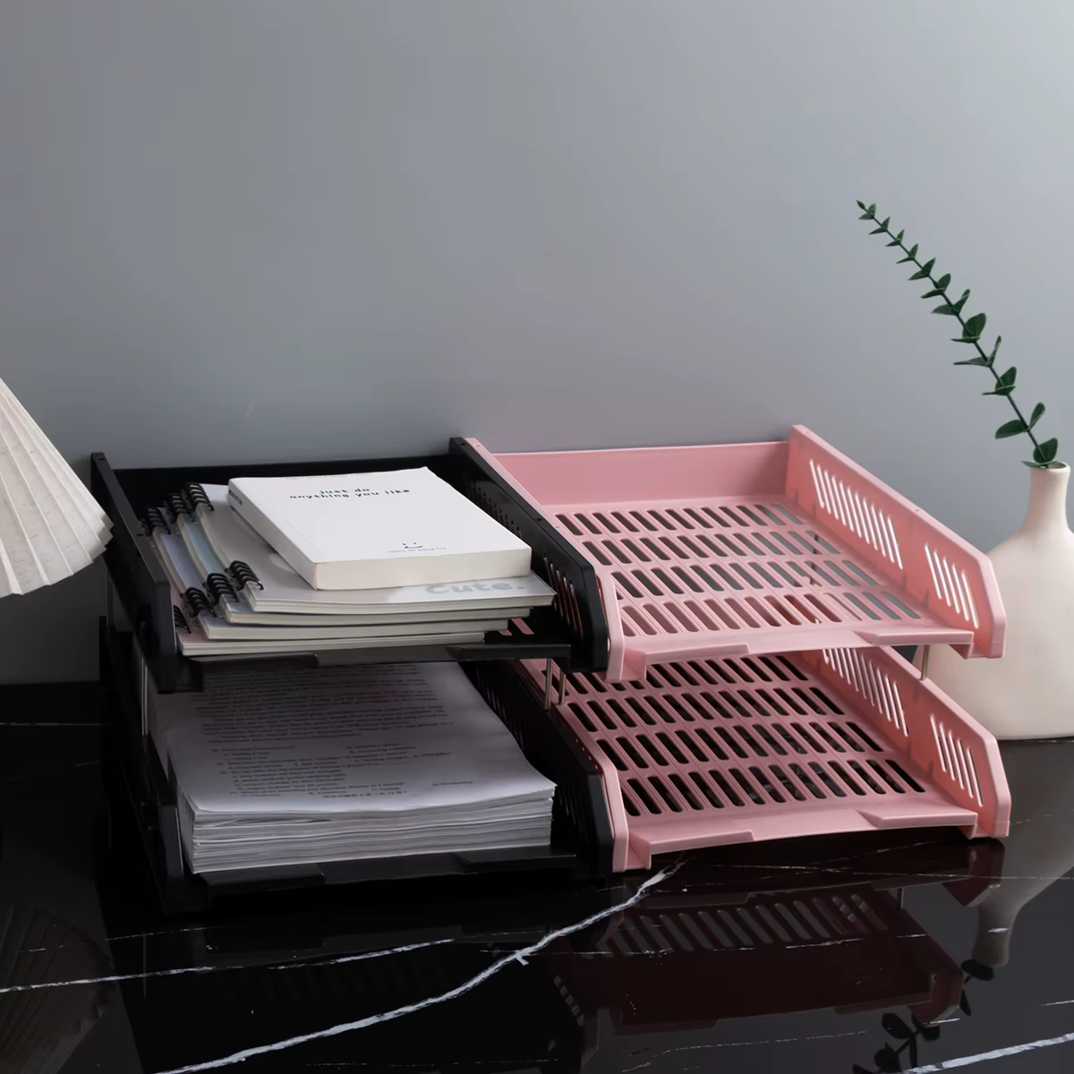 Boîte de rangement multicouche pour classeurs