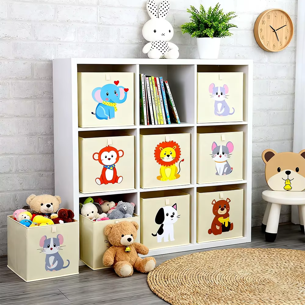 Organisateur de rangement en forme de cube pour jouets d'enfants