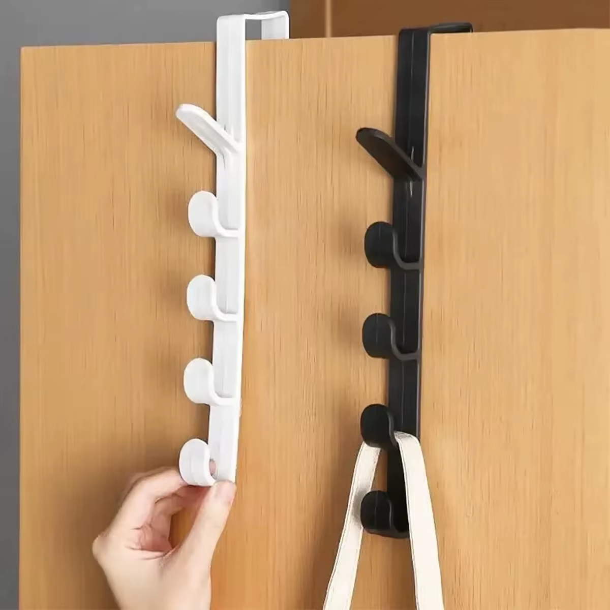 Porte-manteau et support de rangement à suspendre derrière la porte pour armoire