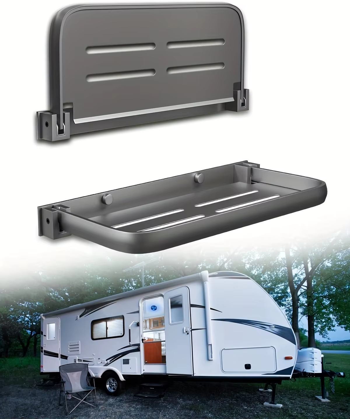 Les étagères rabattables pour camping-cars sont utilisées pour le rangement mural dans