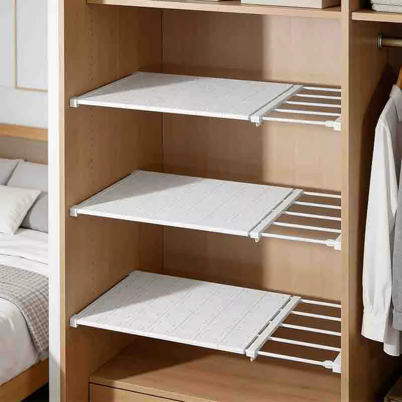 Étagère de rangement murale réglable pour placard
