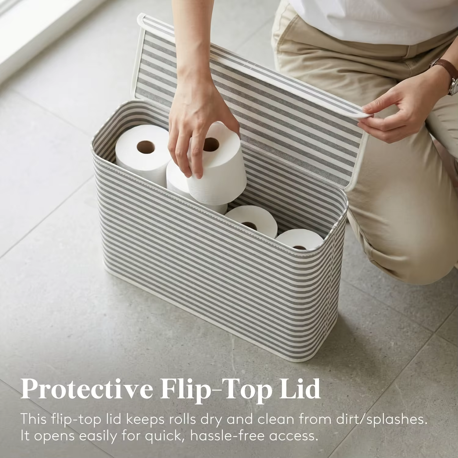 Support de rangement pour papier toilette 22L