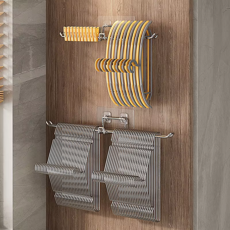 Organisateur de rangement pour cintres à vêtements - Parfait pour le balcon