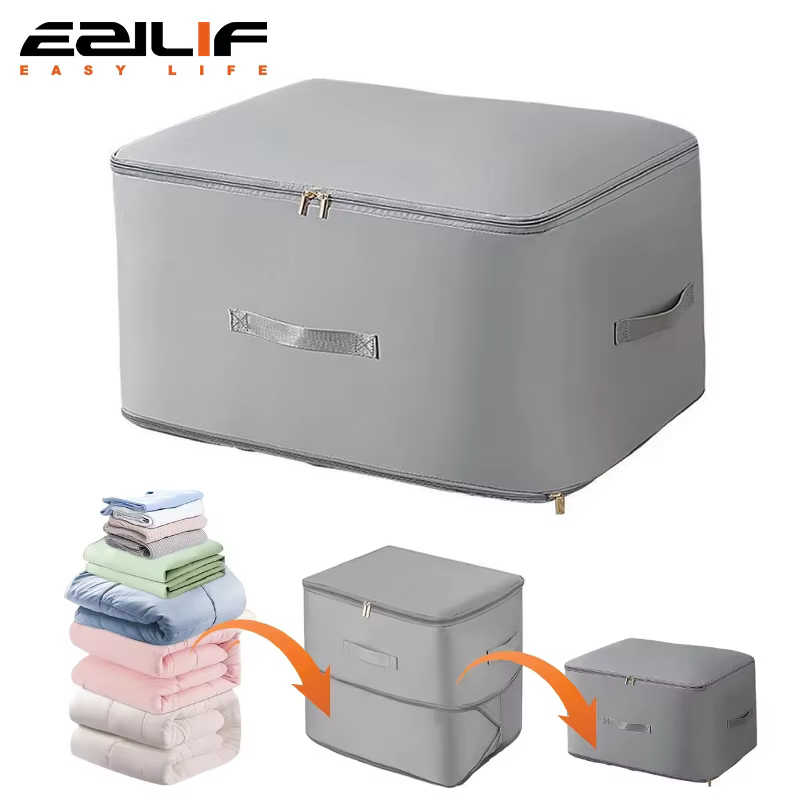 Sac de rangement auto-compressible pour couette