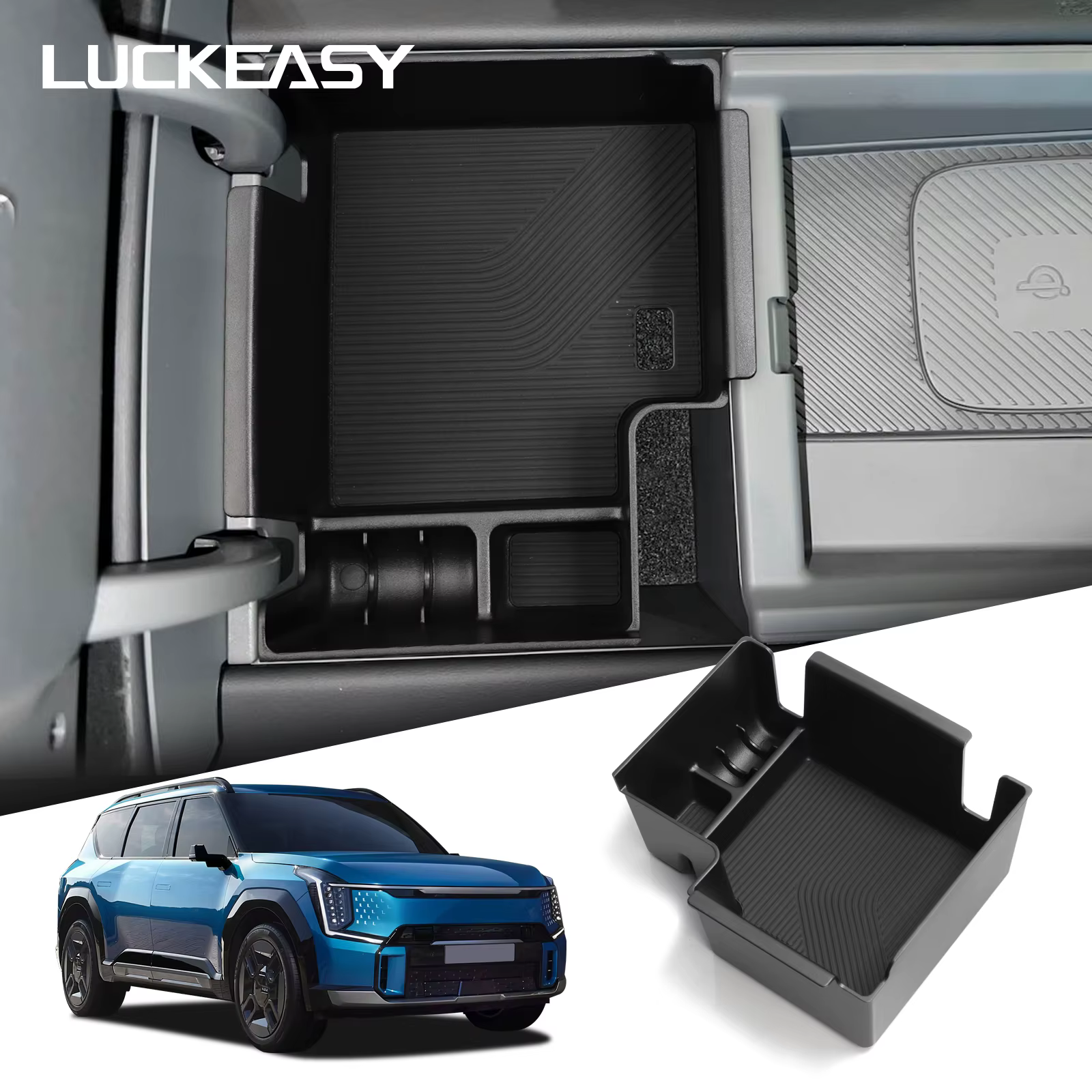 Boîte de rangement pour accoudoir de voiture Kia EV9 2024 – 2025