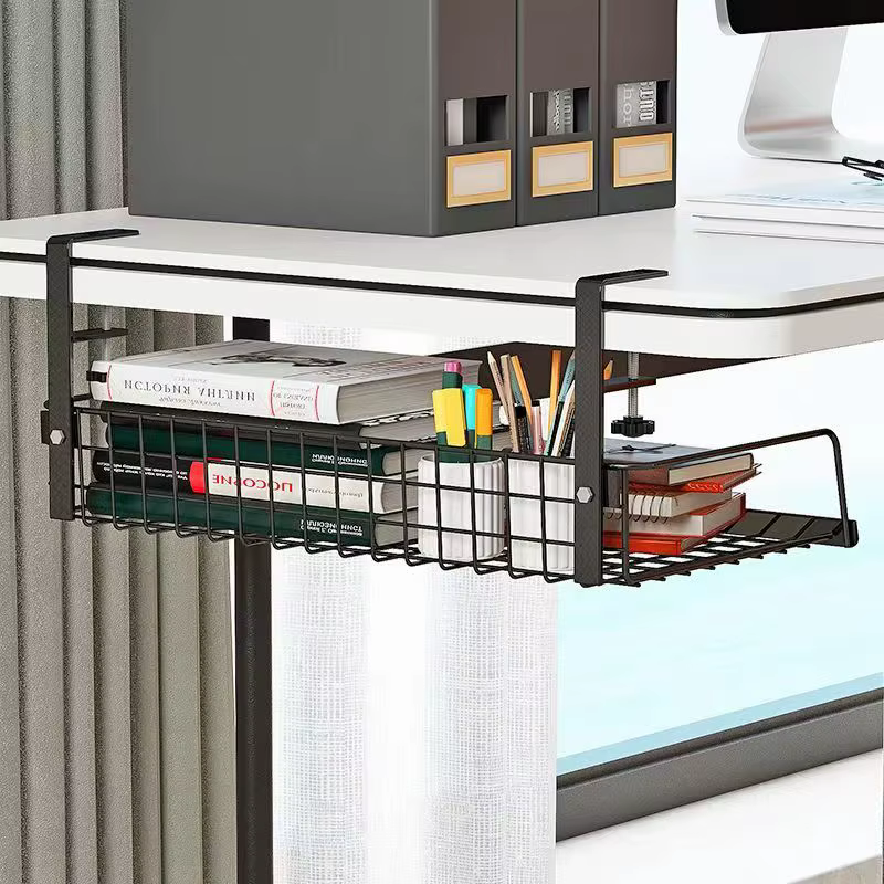 Étagère de rangement réglable sous la table