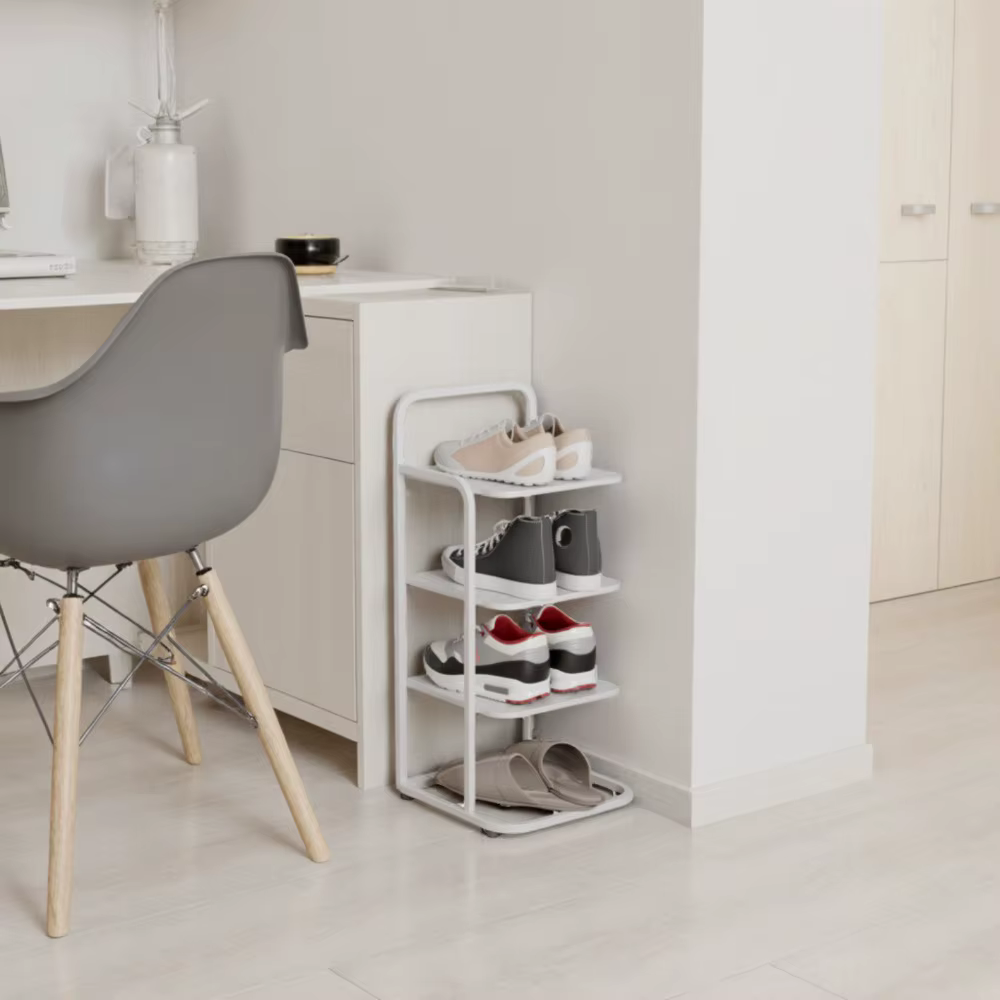 Étagère à chaussures à espace étroit – Organisateur vertical en fer robuste