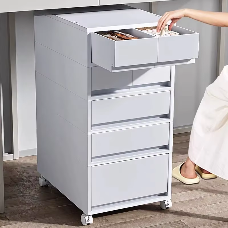 Armoire de rangement de bureau mobile avec tiroirs – Organisateur pour bureau/sous-bureau