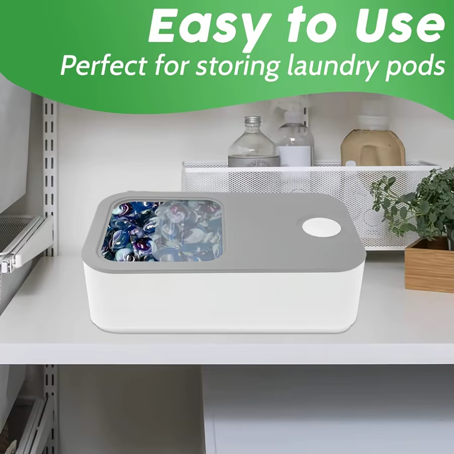 Conteneur de dosette de linge avec couvercle coulissant